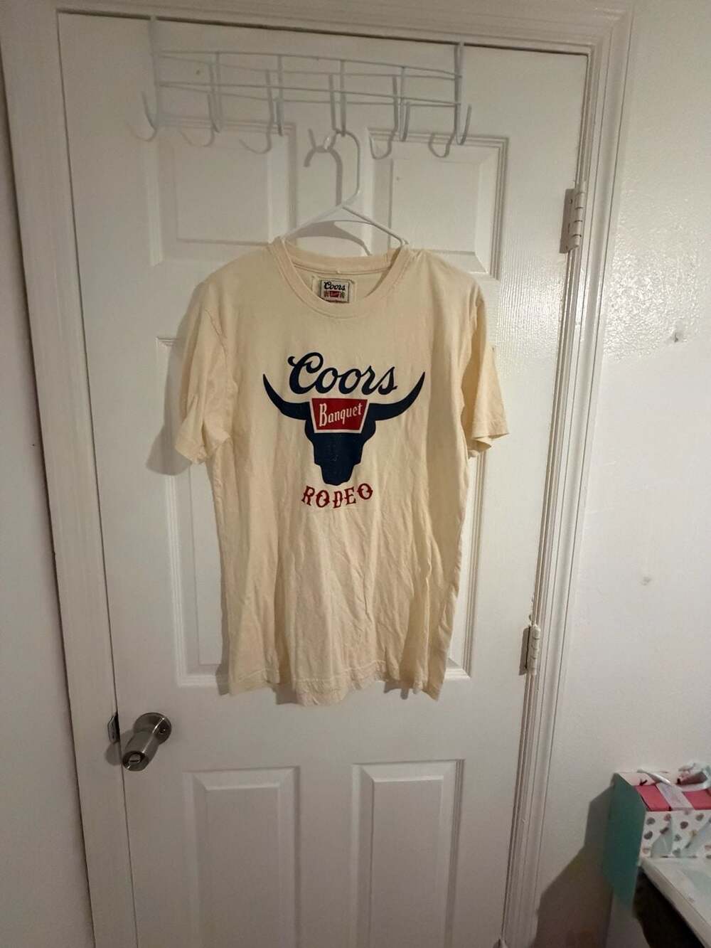 Coors Banquet Rodeo Graphic T-Shirt Cream